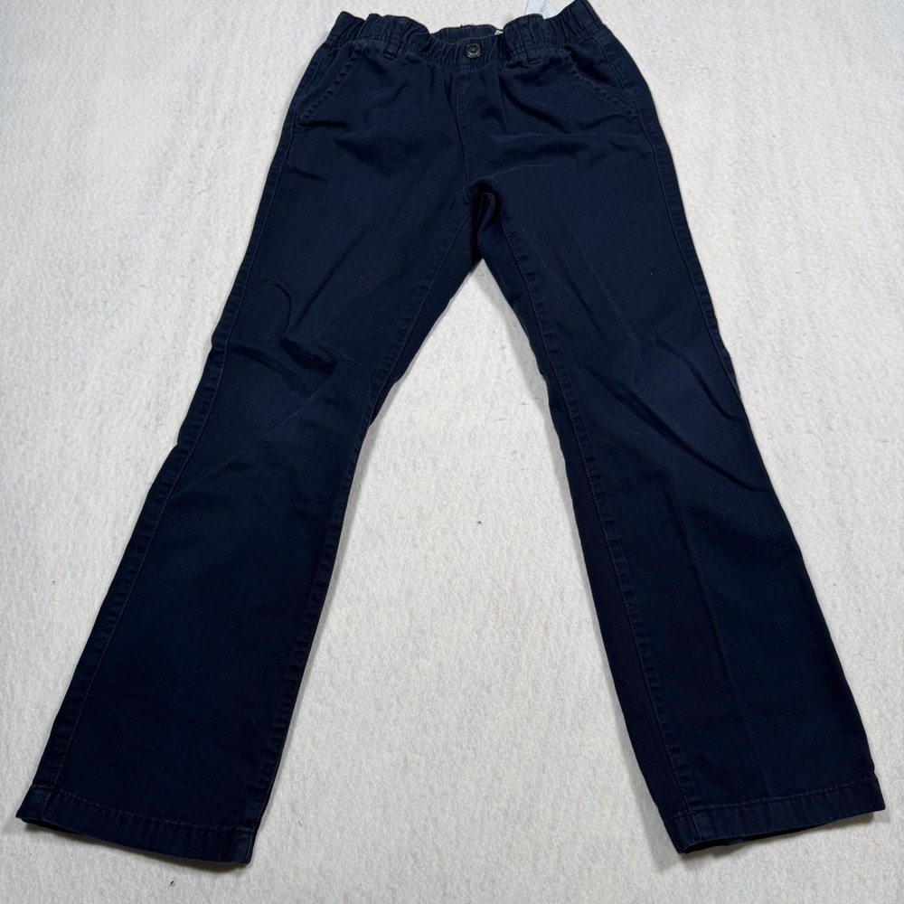 The Childrens Place Boys Navy Blue Chino Pants Elastic Waist Size 10 School Wear